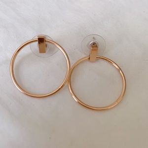 JCrew Drop Hoop Earrings